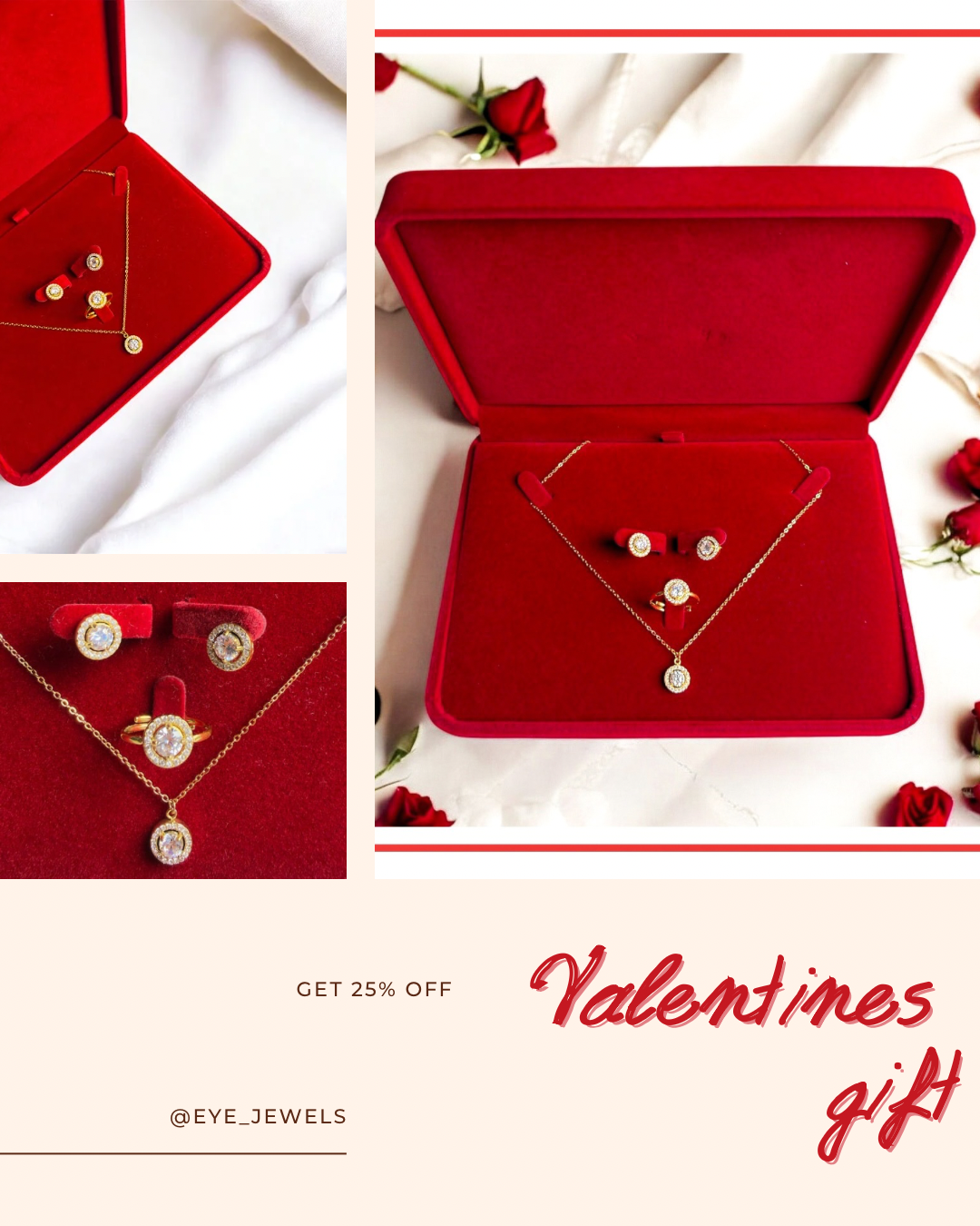 Valentine’s oval GOLD - Image 2
