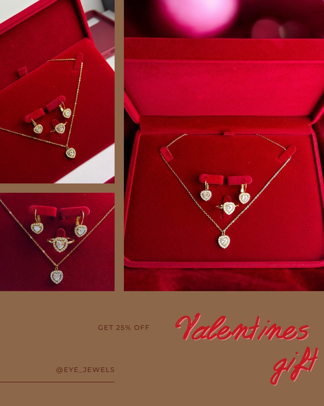 Valentine's heart GOLD - Image 3